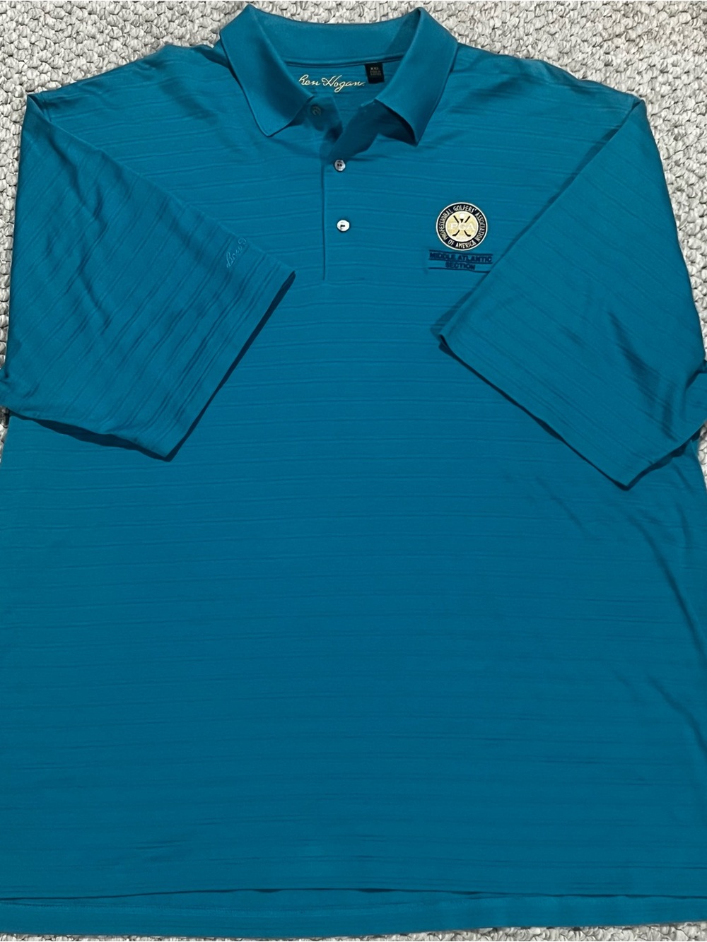 Ben HoganTeal Blue Polo with PGA Embroidered Crest